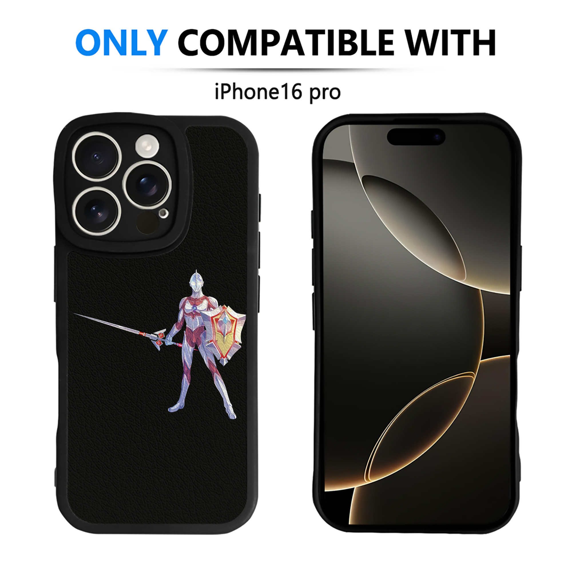 （画像用） ウルトラマン Ultraman 【iPhone 16シリーズ対応】シリコンスマホケース（レザー調） 材質：シリコン